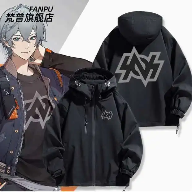 

Anime Zenless Zone Zero Random Windbreaker Jacket Hoodie Cosplay Autumn Winter Men Women Coat Loose Tops anime