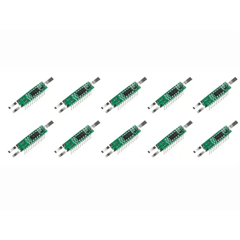 

AYHF 10Pcs BMS 7.5A Li- Battery Protection Board With Nickel Strips For 18650 Li- Lithium Lipo Battery Cell