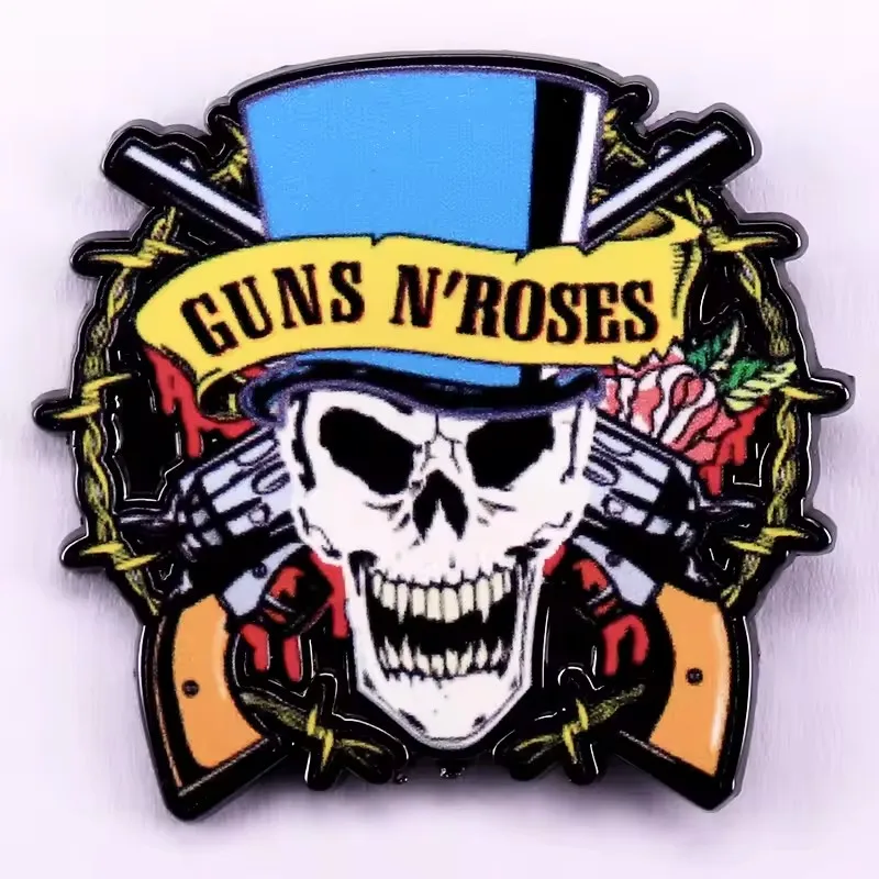 

Hard Rock Band Logo Badge Music Album Cover Enamel Pin Fans Gift Fashion Jewellery Backpack Accessory