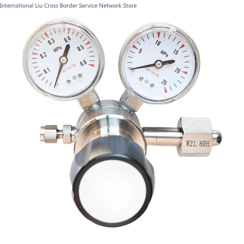 High pressure stainless steel nitrogen hydrogen primary pressure reducing valve oxygen high purity gas