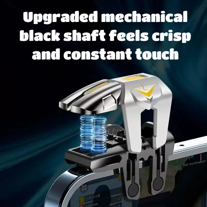 جديد 6 أصابع لعبة الهاتف المحمول الزناد ل PUBG Aim اطلاق النار L1 R1 ABS سبيكة مفتاح زر آيفون IOS أندرويد غمبد عصا التحكم