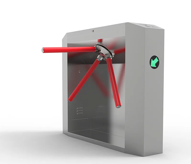 

Unique Feature Fully Automatic 304 Stainless Steel Face Recognition RFID Card Access Control System Tripod Turnstile For Subway