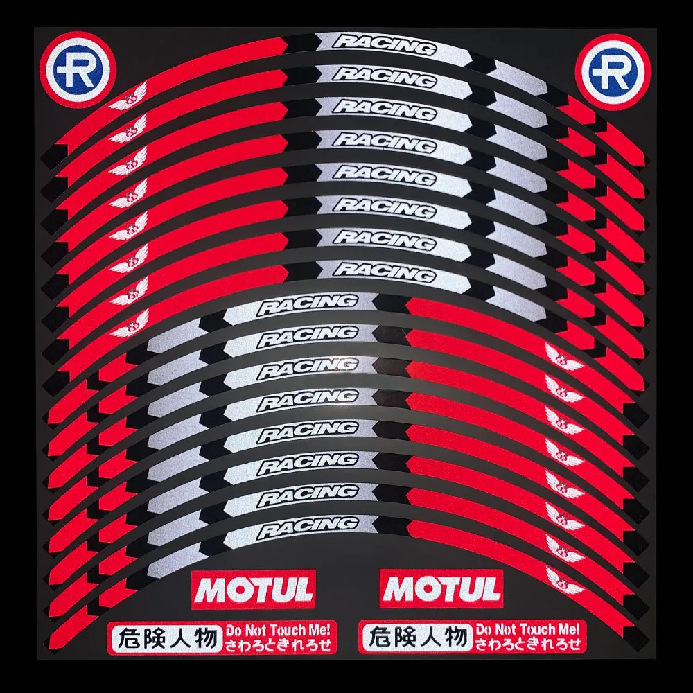 Светоотражающие наклейки на обод колеса мотоцикла 17 дюймов для Honda Pcx160 KAWASAKI NINJA DUCATI Scrambler