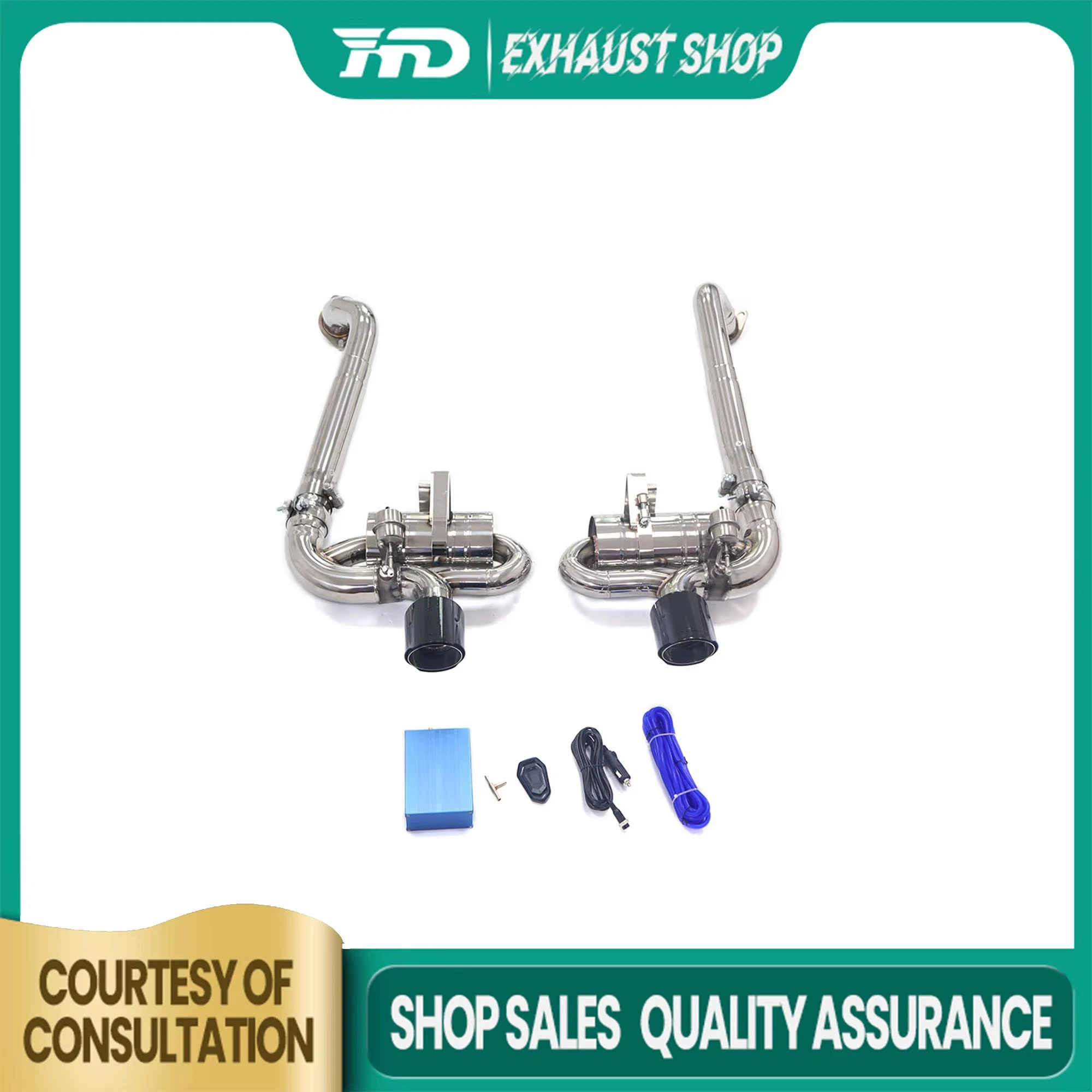 

HMD Catback for Porsche 718 upgraded to GT4 Exhaust System stainless steel Performance Muffler Valve Pipe Tips Car Accessories