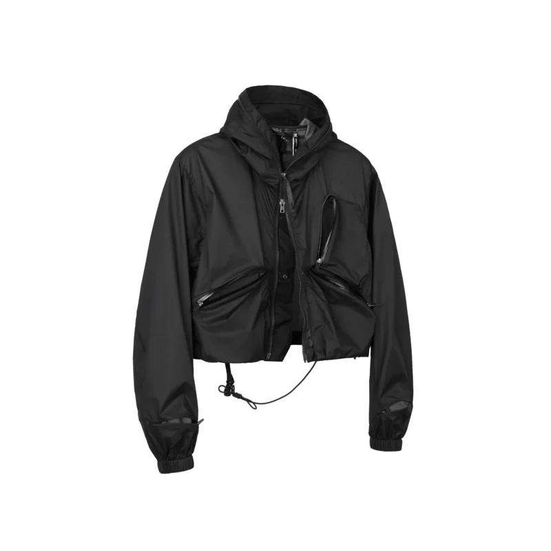 HKSH Spring Autumn Winter New Men Tide Chic Hooded Jacket Sun Protection Skin Coats Light Water-Repellent Breathable Y2K HK28380