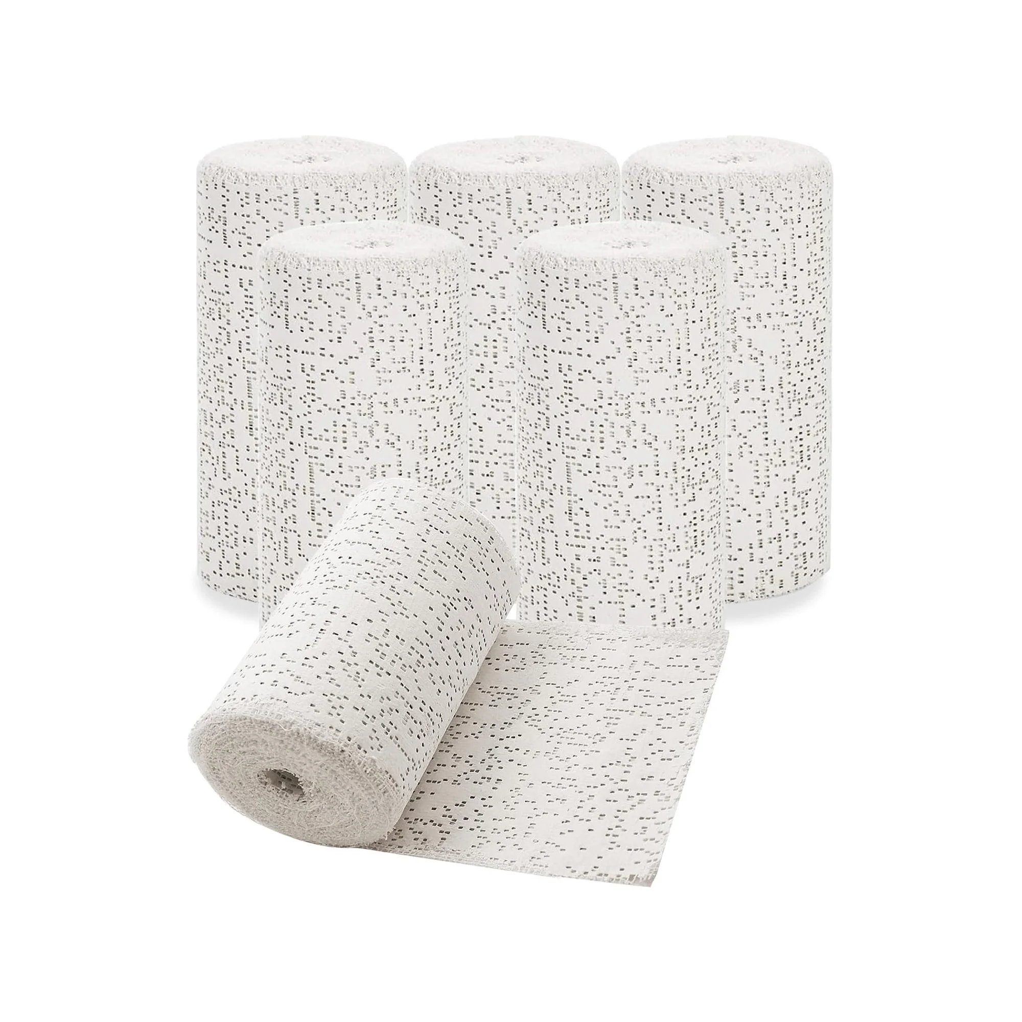 6 Pcs Plaster Bandages,White Plasters Cloth Rolls, Plaster Gauze Strips Bulk for Craft, Mask Making, Scenery Art, Belly Cast, B