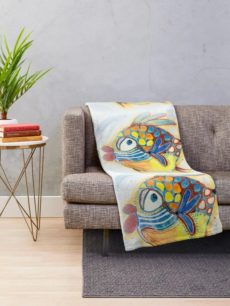 Fishy Throw Blanket Travel Blankets For Baby Blankets For Sofas Sofas Blankets