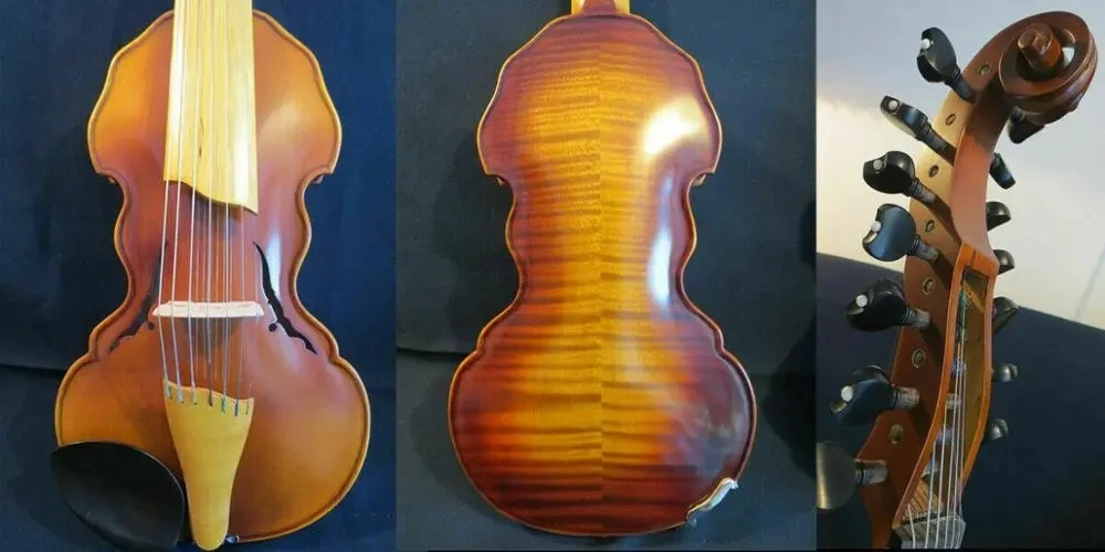 

Baroque style SONG Brand profession master 7×7 string 14" Viola d'Amore #13945