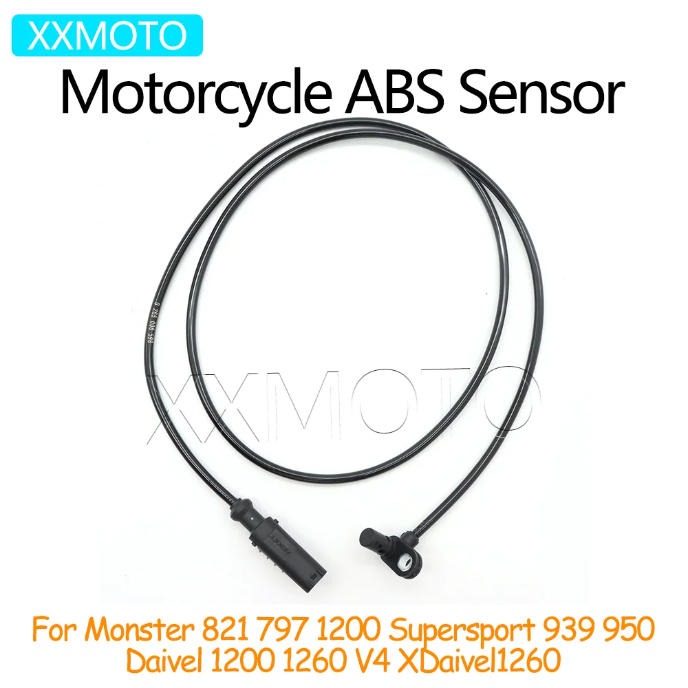 

For Monster 821 797 1200 Supersport 939 950 Daivel 1200 1260 V4 1260 Motorcycle ABS Wheel Speed Sensor Signal Wire Silicone Cord