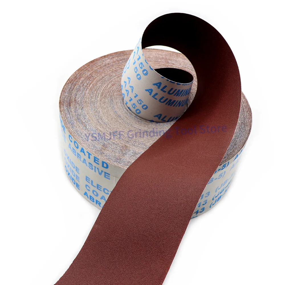5M 4Inch 100mm Width Sandpaper Roll Emery Cloth Sand Paper Sanding Abrasive Sheets 60-800 Grit Abrasive Ready To Cut Emery Cloth