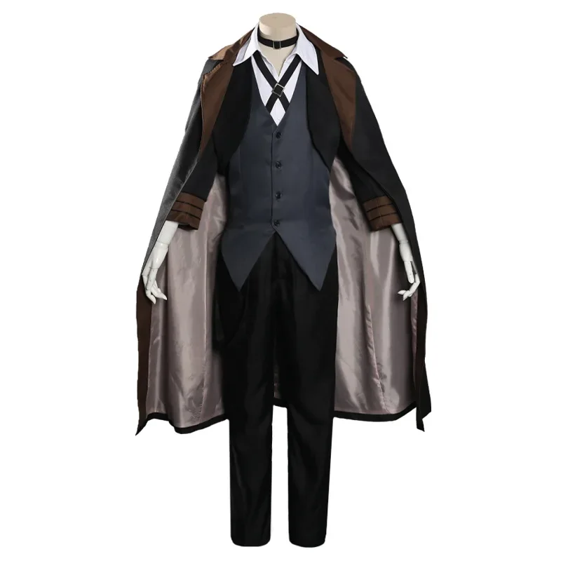 Bungou Stray Dogs Men Women Nakahara Chuuya Cosplay Costume Wig Hat Glove Jacket Pants Female Chuya Nakahara Cosplay Suit