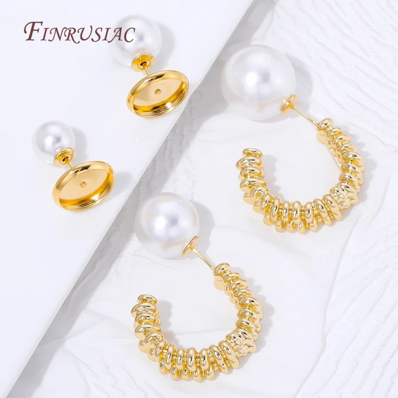8mm 10mm 12mm 14mm 18K Gold Plated Round Bead Earring Backs,Pearl Ear Back, Earrings Back Stopper, Earring Nut,DIY Accessories