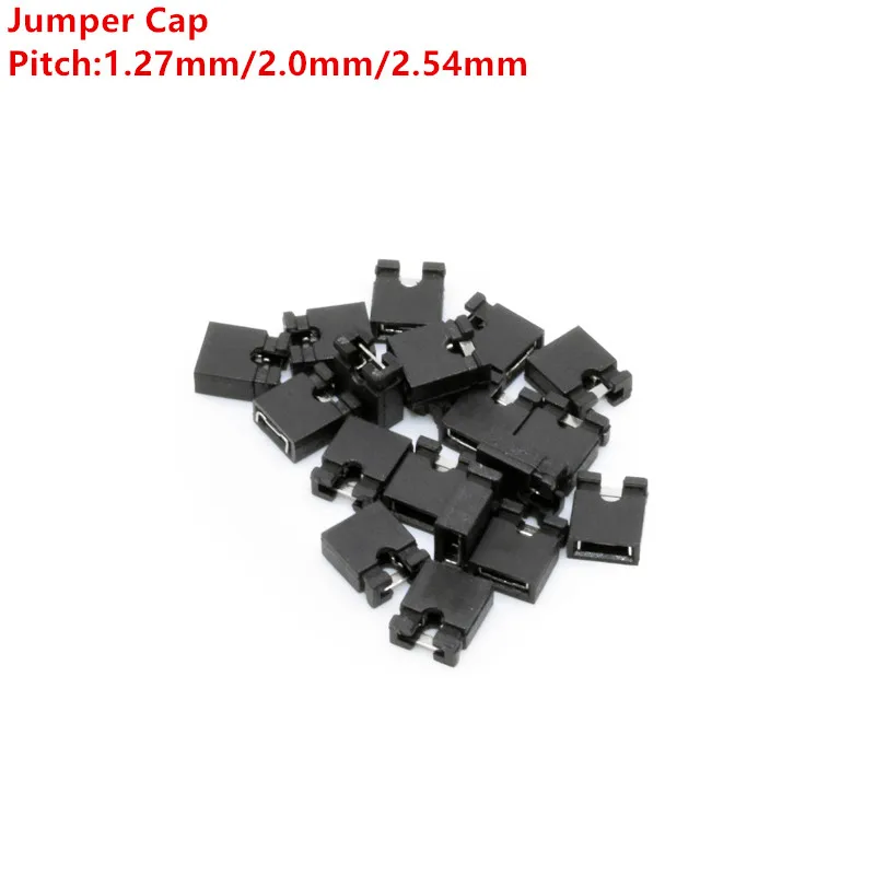 

100PCS 1.27mm 2.0mm 2.54mm Pitch Open Top Jumper Cap/Jumper Cap Black Opening 1.27 2.0 2.54 Pin Header Connection Block