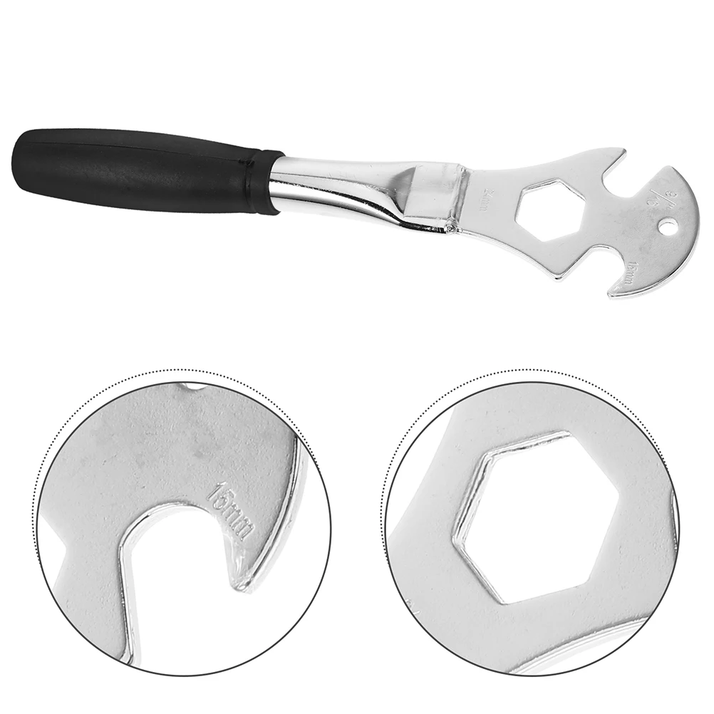 

2Pcs Pedal Spanner Long Handle Bicycle Pedal Removal Wrench Ergonomic Grip Multi Functional Repair Tool for Cycling Mountain