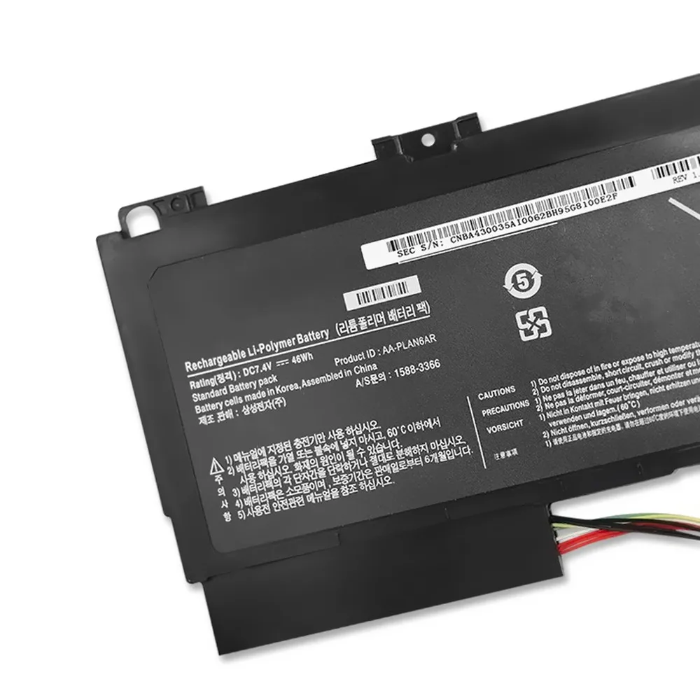 Imagem -04 - Bateria do Portátil para Samsung 7.4v 46wh 900x1aa01us 900x1b-a02 900x3a01it B04ch Np900x3a A01ae A01ar A01au A01sa A01jo Aa-plan6ar