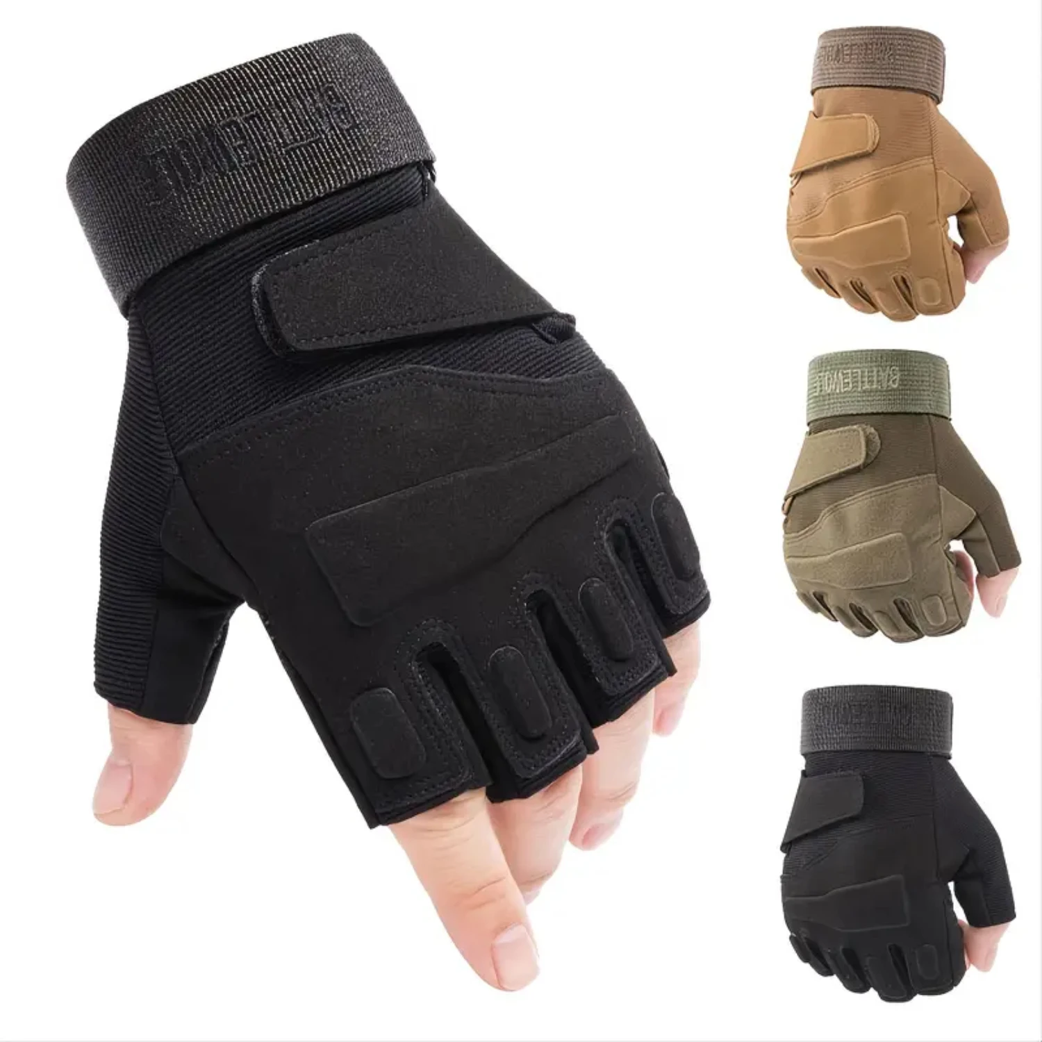 Mens Breathable Anti Slip Tactical Half Finger Gloves for Outdoor Training, Mountain Climbing, and Fitness Protection in Autumn