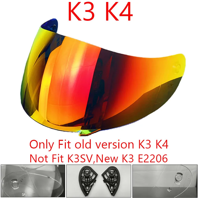 

Visera Casco Moto Helmet Face Shield Visor Windshield for AGV K3 Helmet Visor Sunshield Uv Cut not for new k3 and k3sv