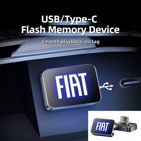 32GB/64GB Mini Car U Disk Flash Type-C/USB Drive Memory Device For FIAT 500 Abarth Panda Punto Tipo Ducato Stilo Fiorino Doblo B