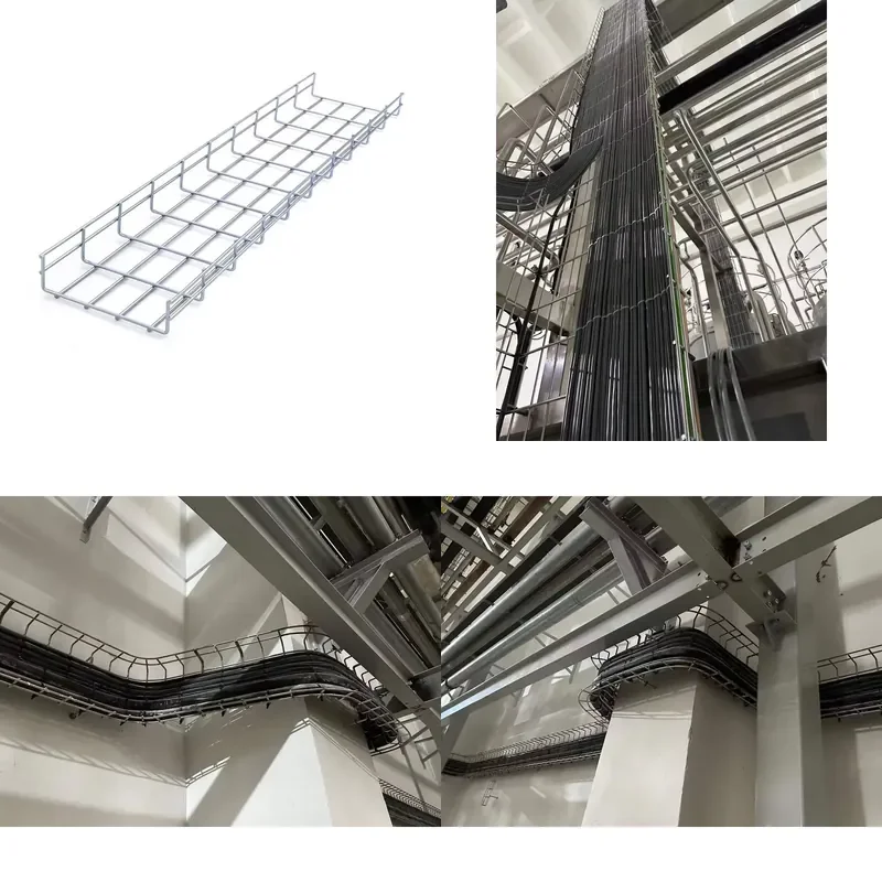 for Galvanized Steel Mesh Industrial Cable Tray with Ceiling Hanger Fence