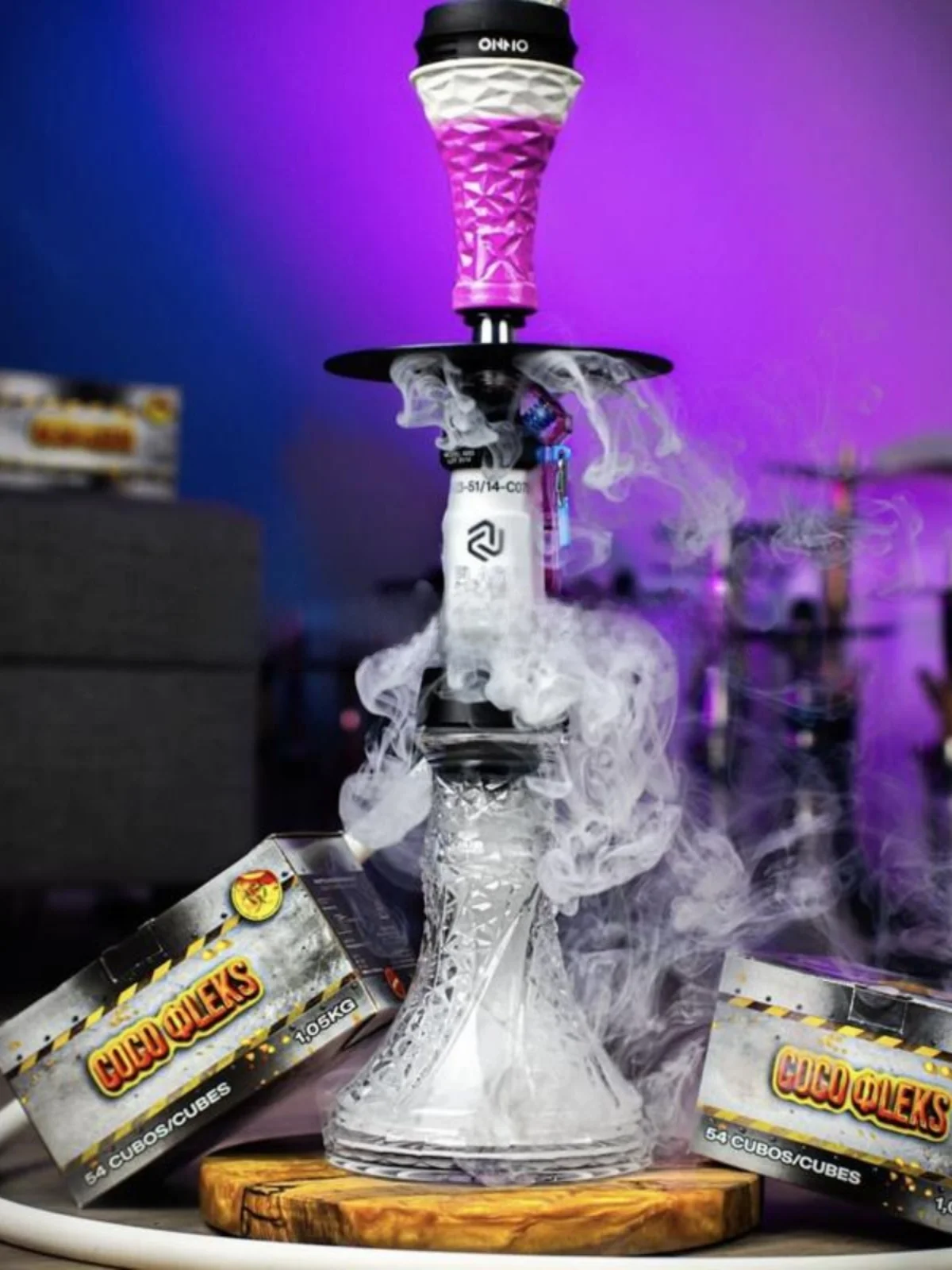 Arabian Hookah Single Tube Stainless Steel High End Gift Box Set Water Pipe Smoking Pipe Free Style Design Made in China