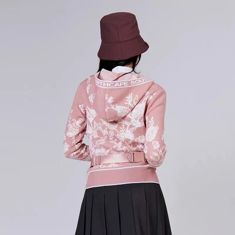 سترة جولف نسائية: سترة صوفية محبوكة أنيقة ومتعددة الاستخدامات وجذابة وشبابية وصديقة للبشرة وأكمام طويلة