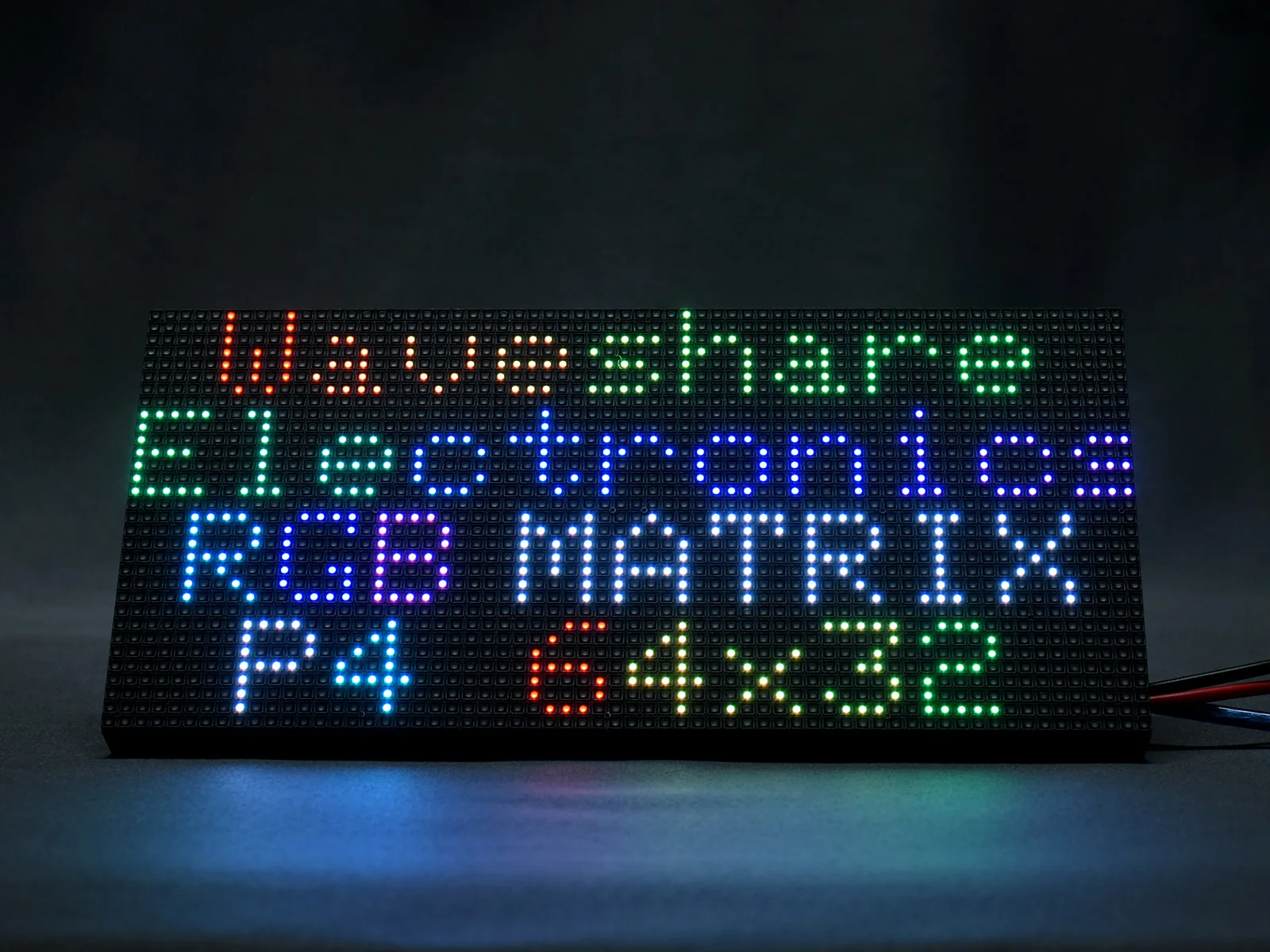 

RGB Full-Color LED Matrix Panel, 4mm Pitch, 64×32 Pixels, Adjustable Brightness,Supports Raspberry Pi And Arduino...