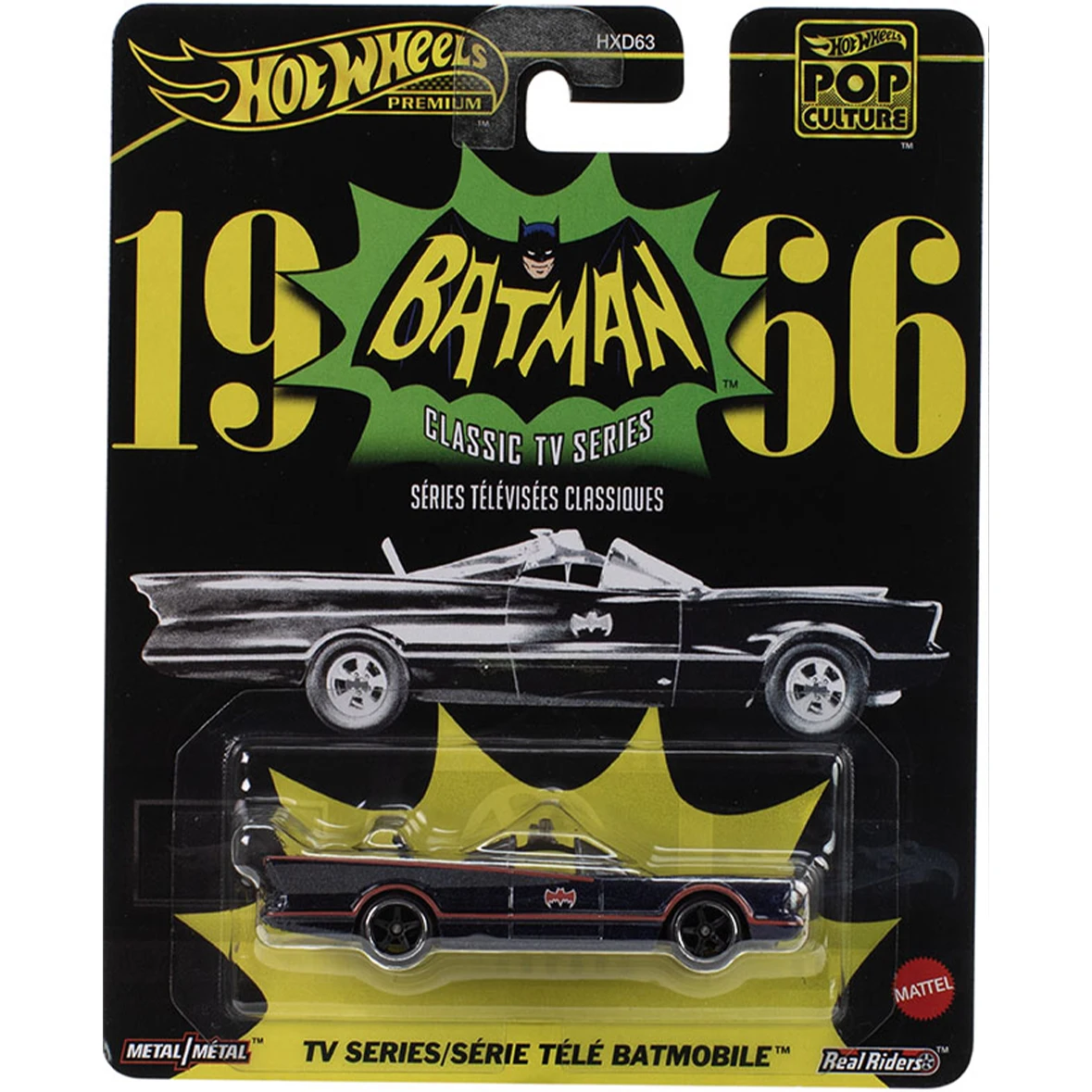 1/64 Mattel Hot Wheels Pop Culture Cyberpunk 2077 Snoopy Batman 2025 Mix 6 (funda M) vehículo de Metal fundido a presión juguete para regalo de cumpleaños