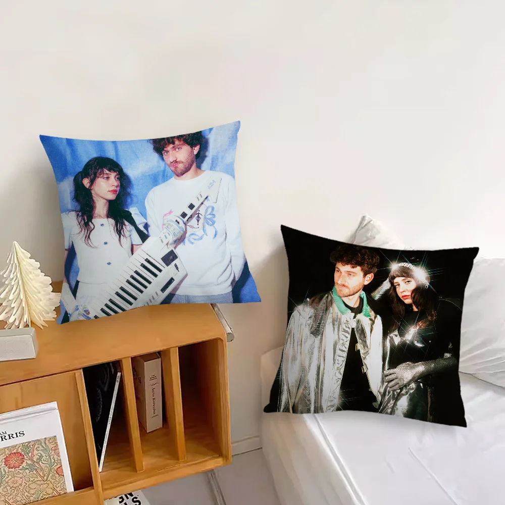 Music M-Magdalena Bay Band cushion cover Sofa Living Room Bedroom Headboard Backrest Cushion Square Cushion Nap Time Pillow Case