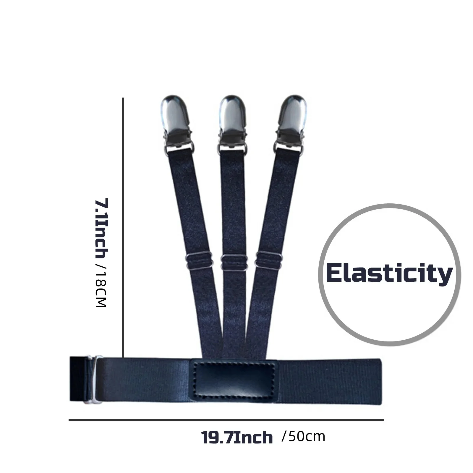 مجموعة حزام الخصر مع مشبك قفل مضاد للانزلاق قابل للتعديل - حافظ على قميصك طوال اليوم