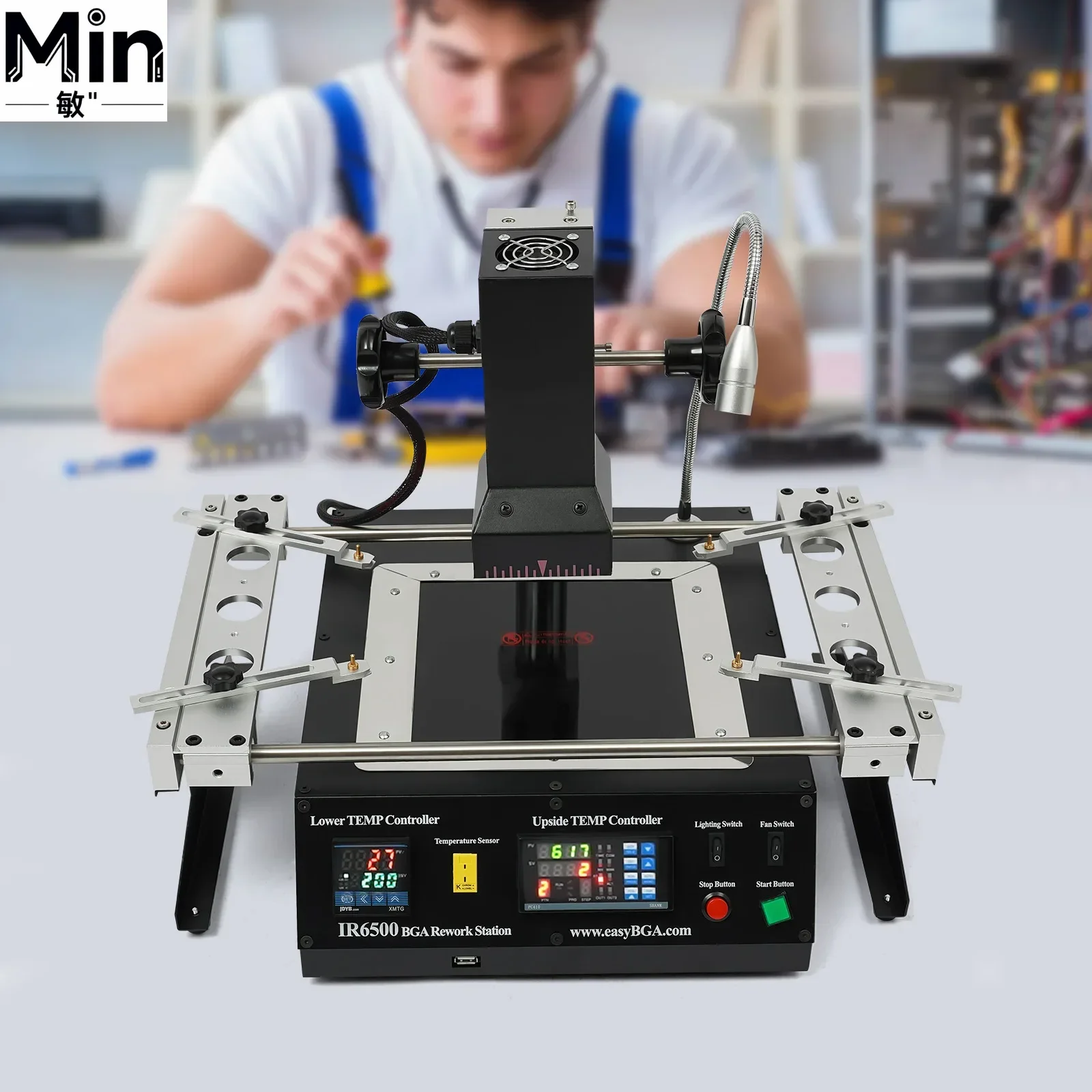 

IR6500 BGA Rework Station Closed-loop Temperature Control Solder Welder System for PCB Chip Welding Repairing with USB Cable