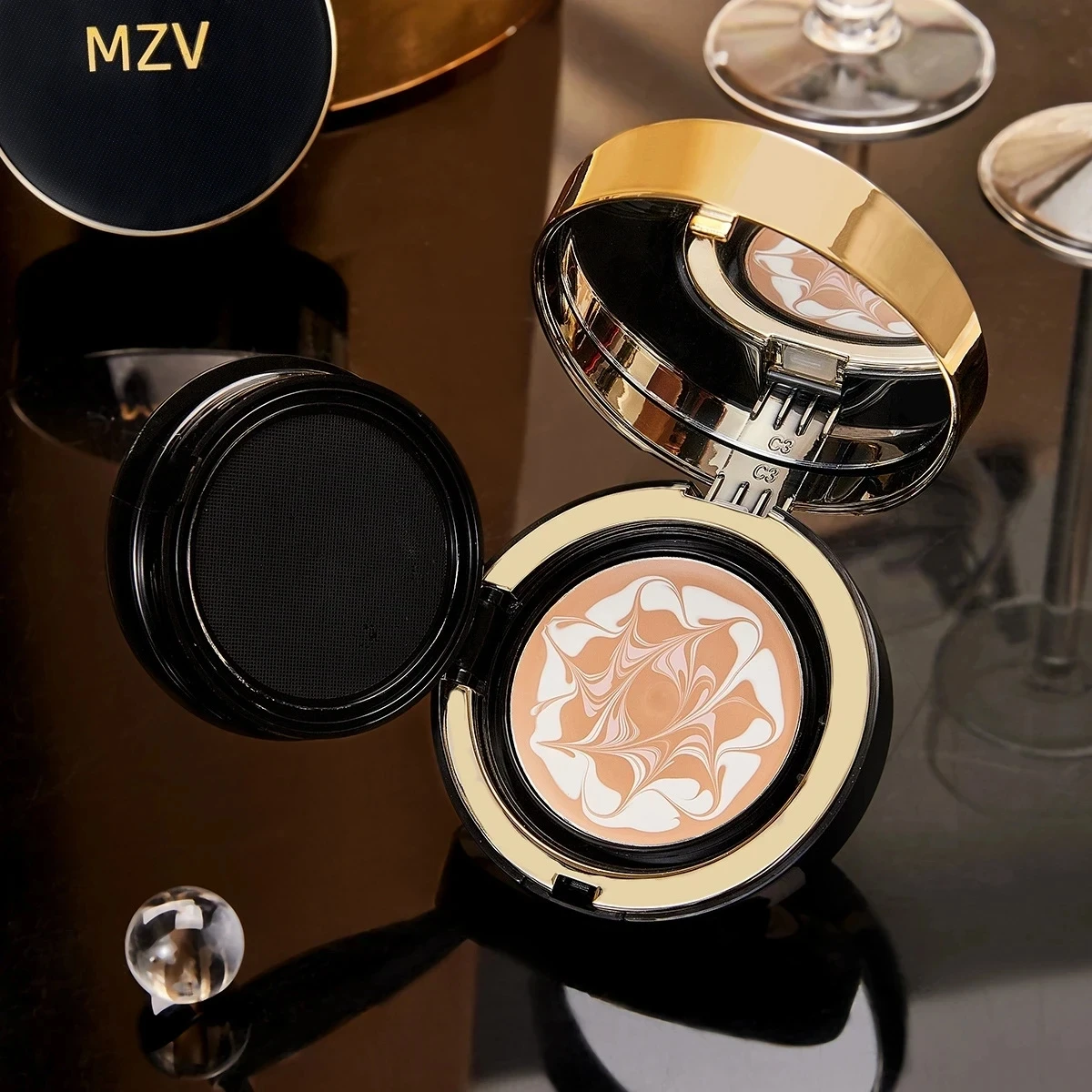 MZV3 color air cushion cream with replacement full effect oil control waterproof facial basic makeup Banzou cosmetics