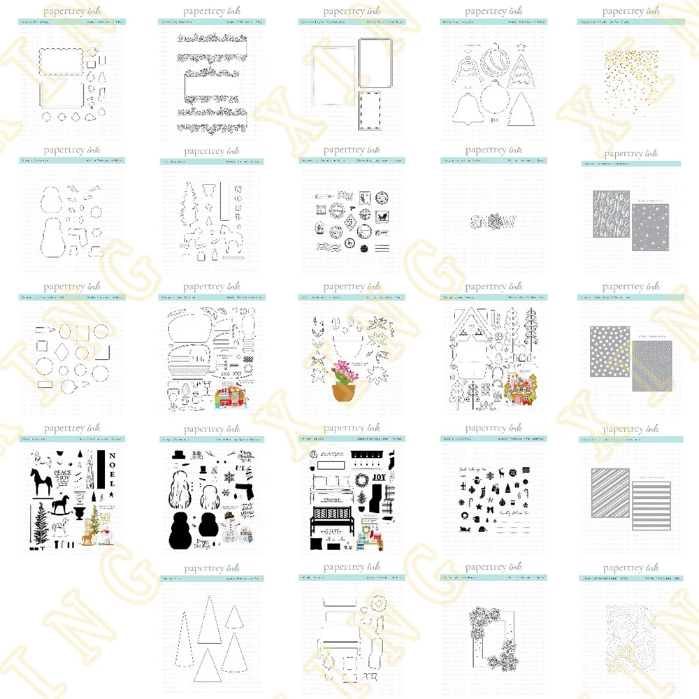 Christmas Gingerbread House Snowflake Metal Cutting Dies Stamps Stencil Hot Foil Scrapbook Diary Decoration Embossing Template