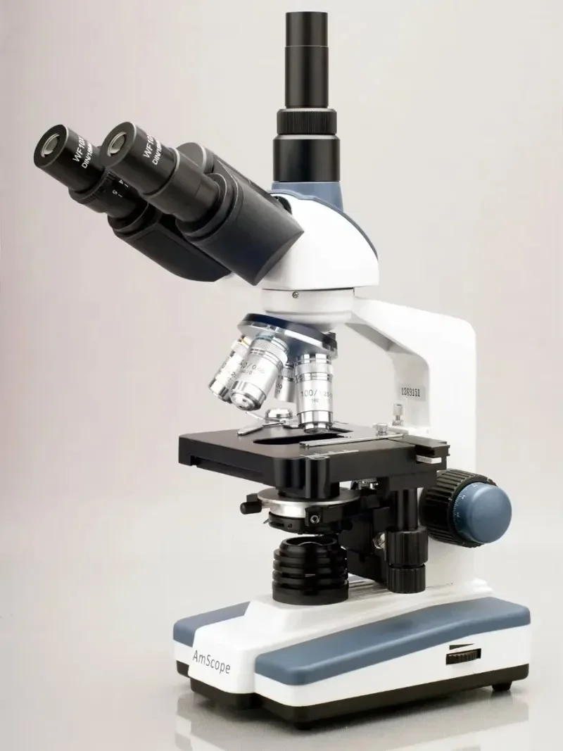 2000X LED Lab Trinocular Compound Microscope with 3D Mechanical Stage + 5MP Camera