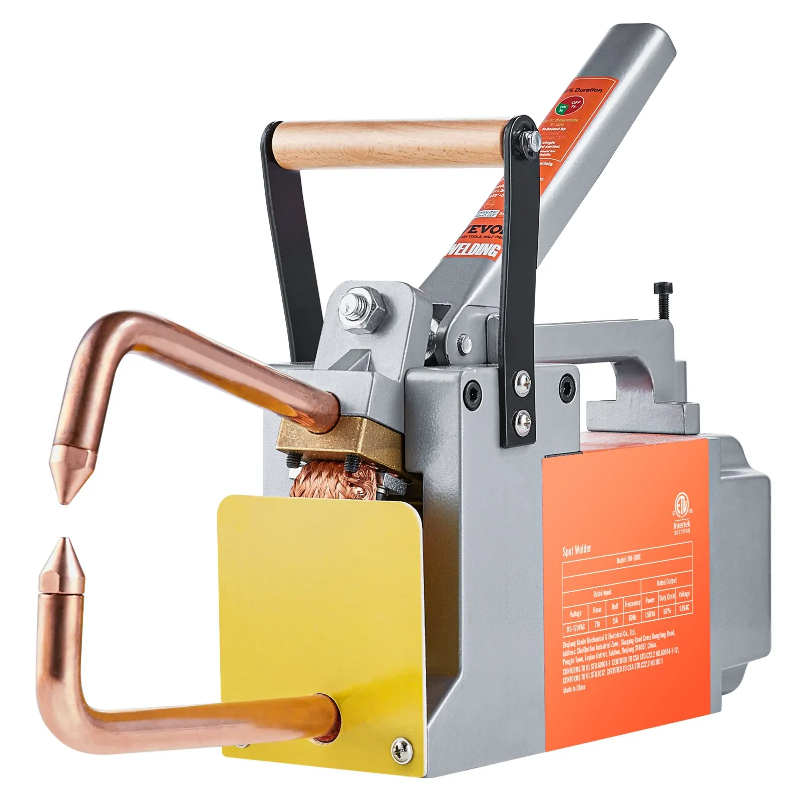 

Portable Spot Welder, 1/8-inch Spot Welder Machine With 1.5KVA Input Capacity, Handheld Welding Tip Gun, Metal Sheet Spot