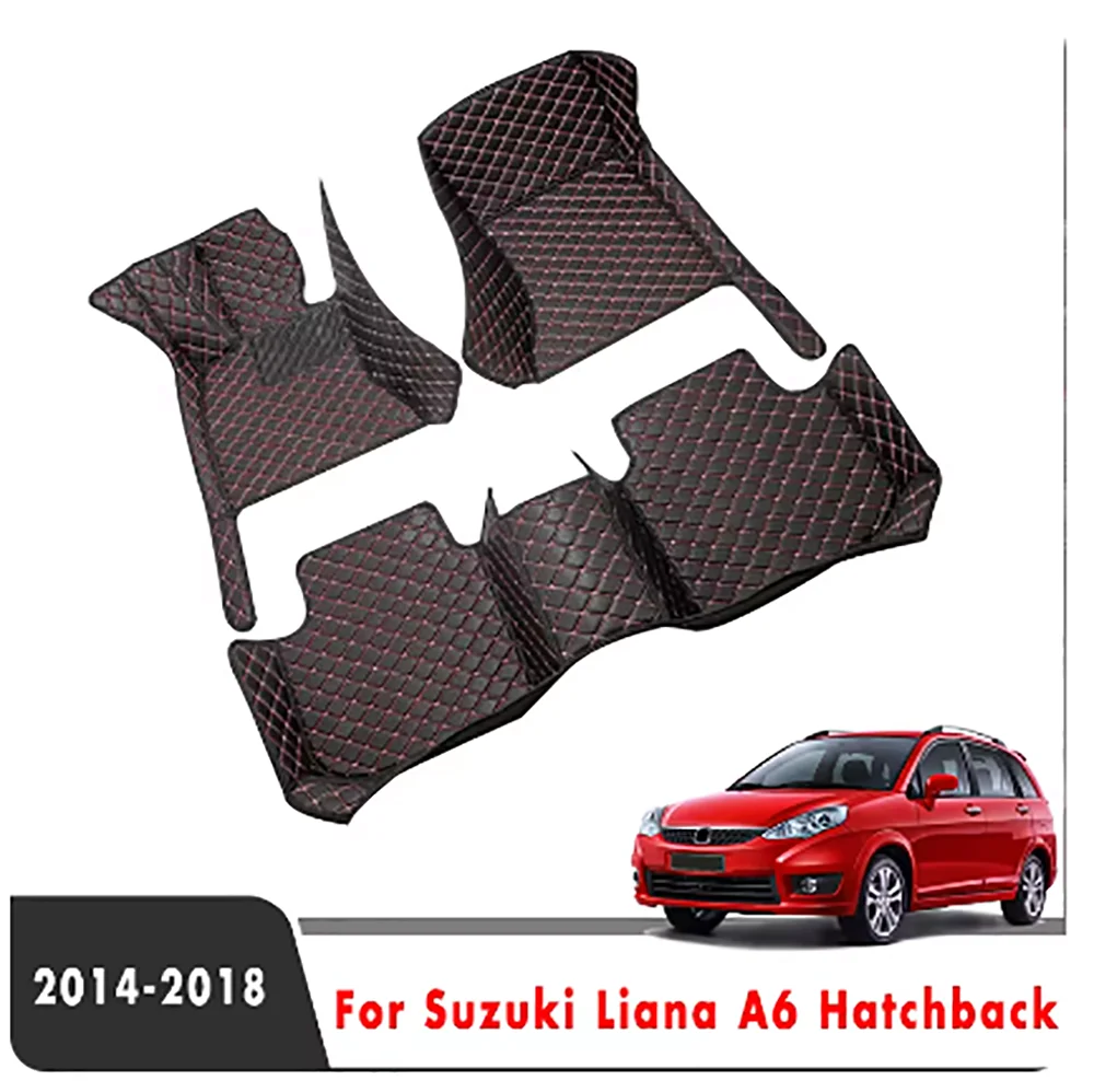 

Коврики автомобильные под заказ для Suzuki Liana A6 Hatchback 2018 2017 2016 2015 2014, кожаные коврики, подставки для ног, аксессуары для интерьера автомобиля