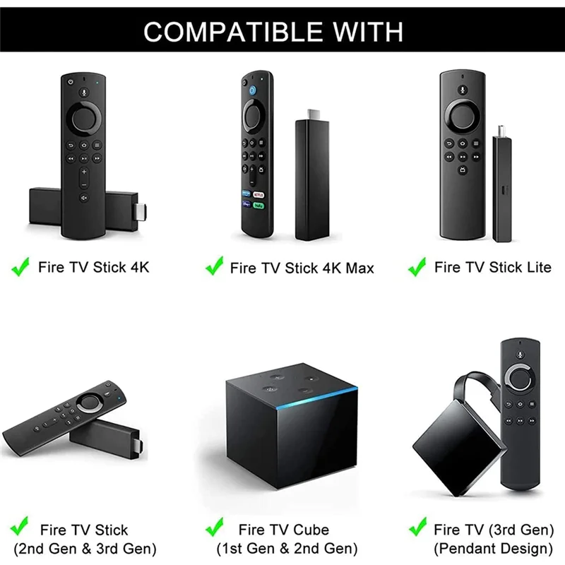 جهاز تحكم عن بعد صوتي عالمي من FFYY متوافق مع جهاز التحكم عن بعد Amazon Fire TV Stick / Fire TV Cube / Fire TV Stick 4K