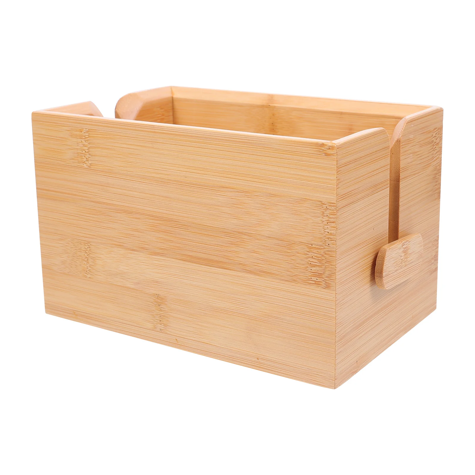 

Bamboo Tissue Storage Container Desktop Napkin Case Tissue Box Holder Desktop Container Home Office Decor ganizer