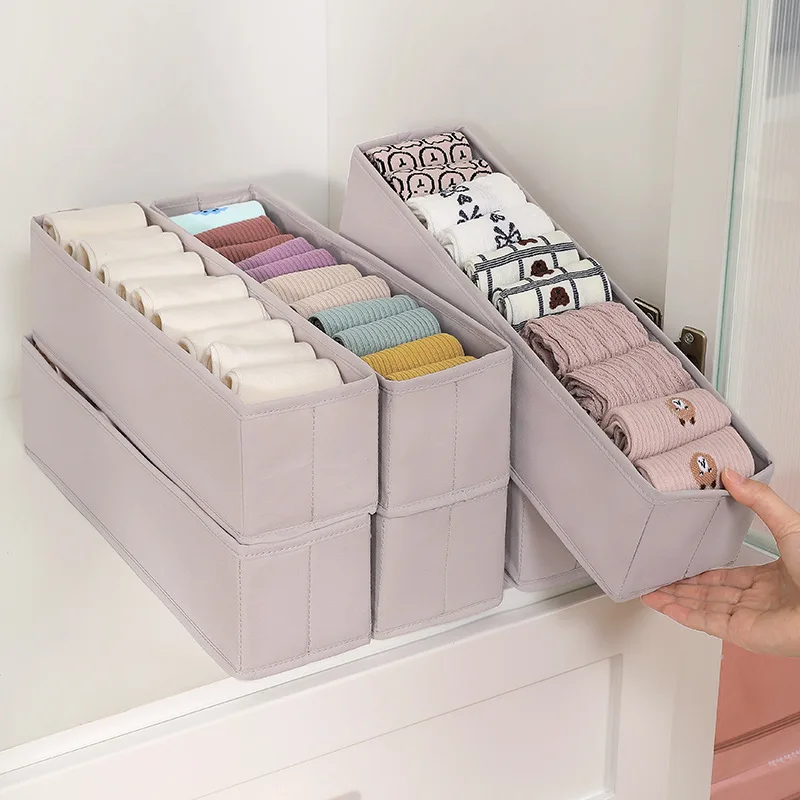 Faltbare Unterwäsche Socken Aufbewahrungsbox Höschen Aufbewahrungsboxen Kleidung Organizer Schränke Schubladen Schlafzimmer Kleiderschrank Separator Fall