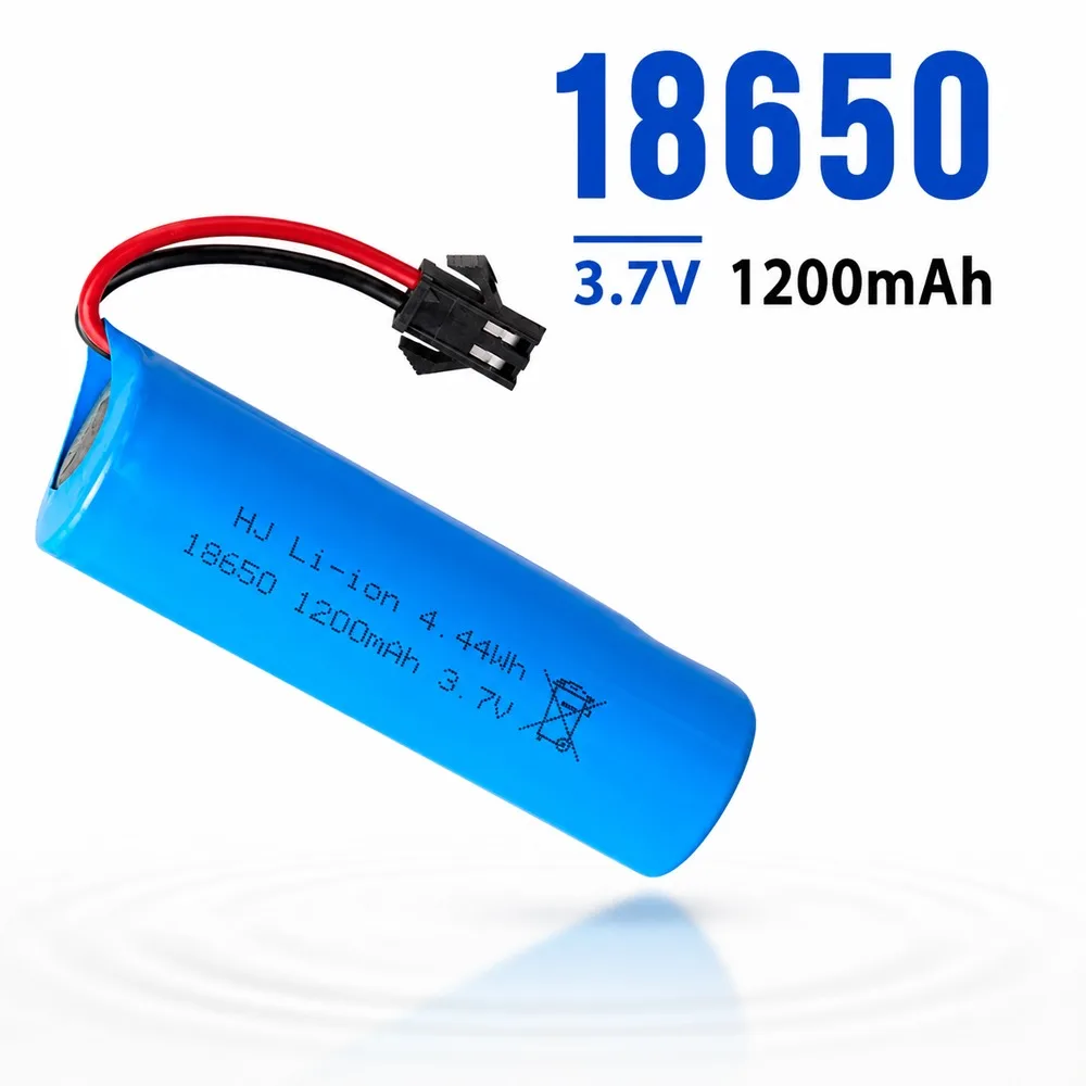 

18650 Rechargeable Lithium Battery 3.7V 1200mAh, with Battery Protection Board, Suitable for Remote-controlled Off-road Crawlers