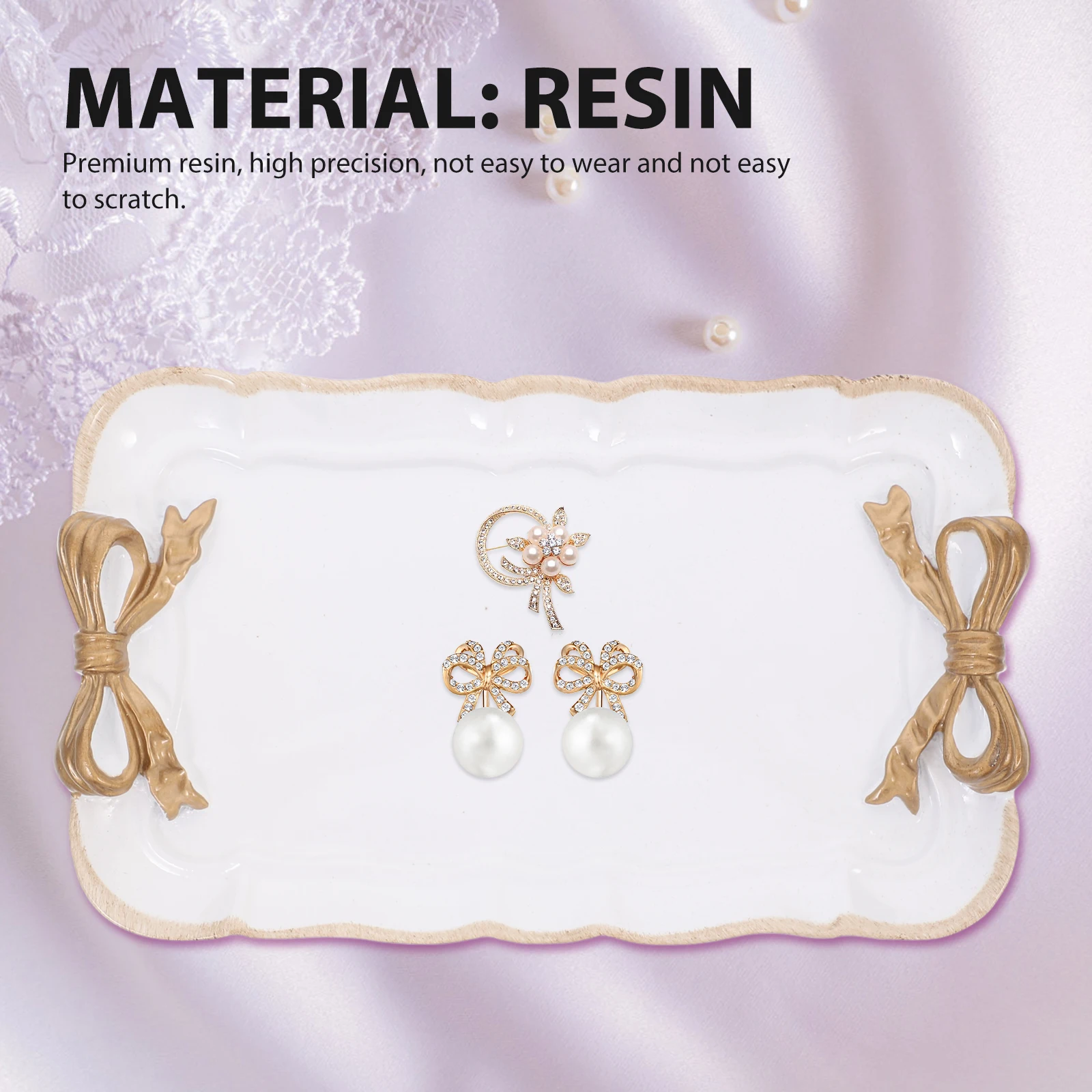 

Десертный поднос, ювелирная тарелка, мини-белая тарелка, брелок с бантом, ретро-смола, поднос для закусок, реквизит для фотосессии, подарок на день Святого Валентина