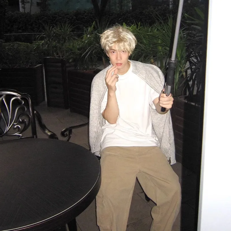 

Мужской вязаный свитер Cleanfit, осень-зима, двойная молния, воротник-стойка, ленивый Sle, повседневный, из полиэстера, волокна, длинный све