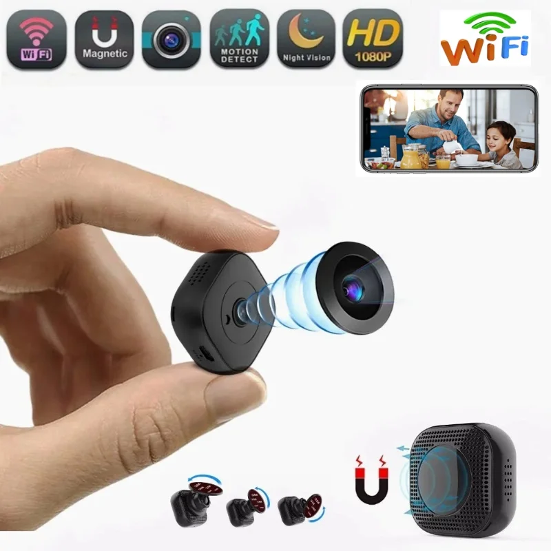 

1080P HD Mini Camera Wireless Wifi Smart Home Remote Monitor Micro Camcorder Motion Detection Infrared Night Vision Espia Cam