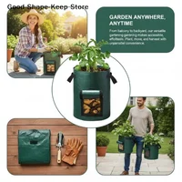 dailyGarden Planting Bag, With Handles 3/5/7/10 Gallon , High Quality Garden Tools PE Plant Bag Vegetable Tomato Potato Flower 3