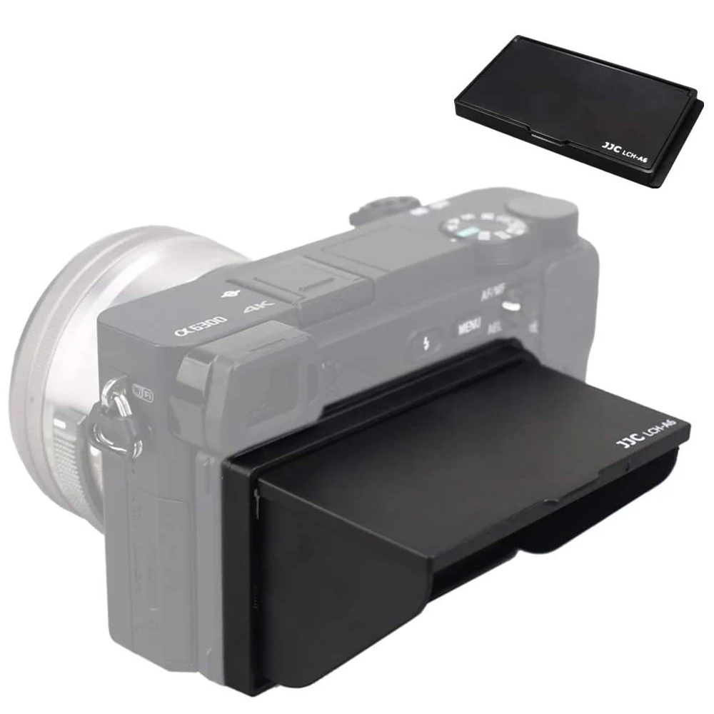 JJC Camera osłona LCD osłona przeciwsłoneczna osłona przeciwsłoneczna osłona przeciwsłoneczna dla Sony A6400 A6100 A6600 A6000 A6300 A6500 akcesoria