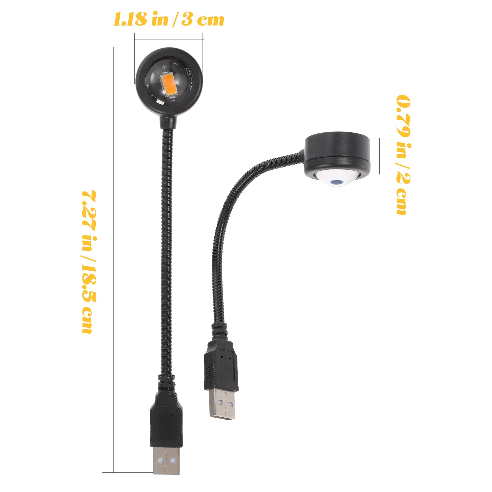 2Pcs Sunset Lamp with Colorful Gradient Projection High Transparency Lens Romantic LED Light for Home Decoration Room Aesthetic