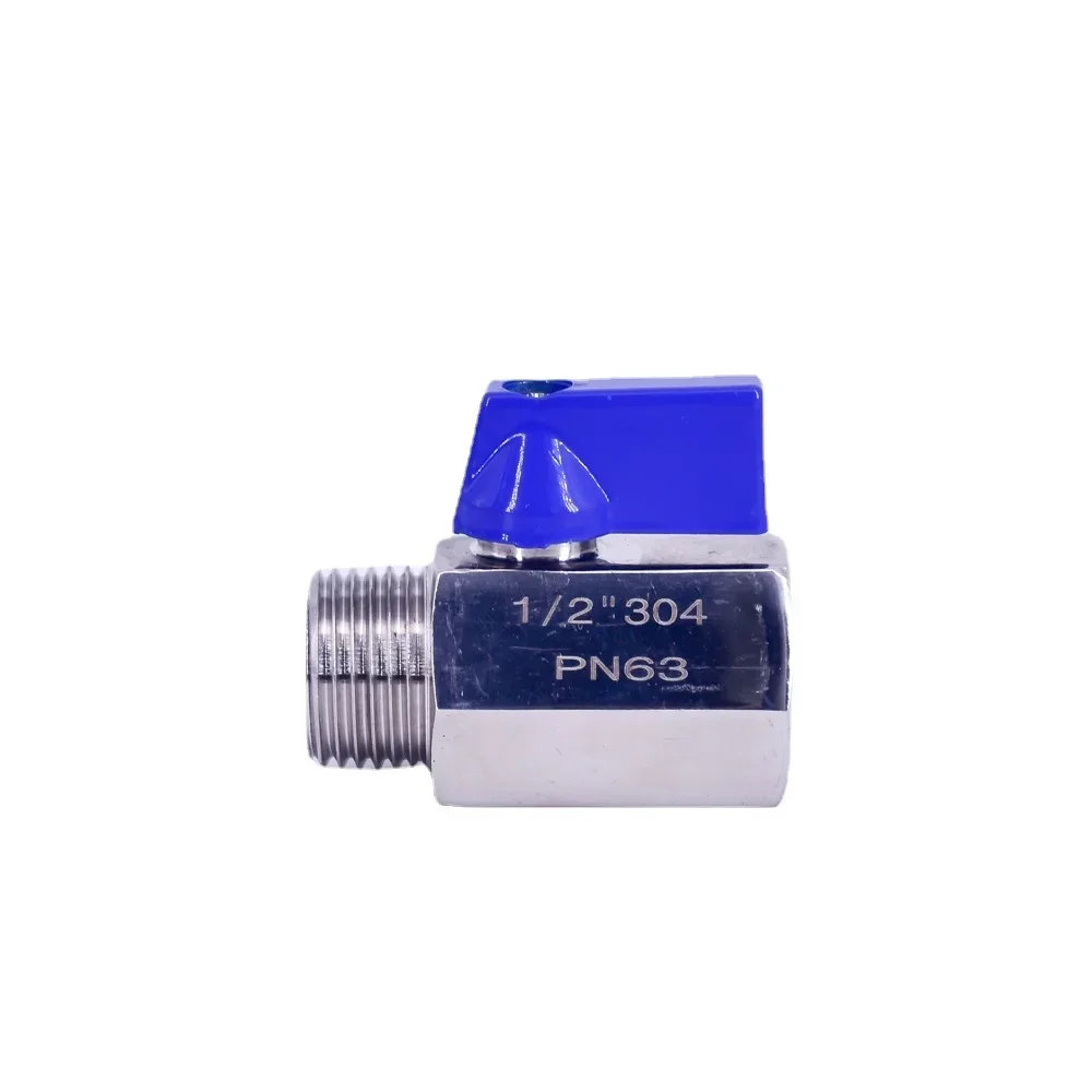 1/8 "1/4" 3/8 "1/2" 3/4 "1" BSP NPT żeński męski Mini sanitarny zawór kulowy SUS 304 316L stal nierdzewna Homebrew — zdjęcie 4
