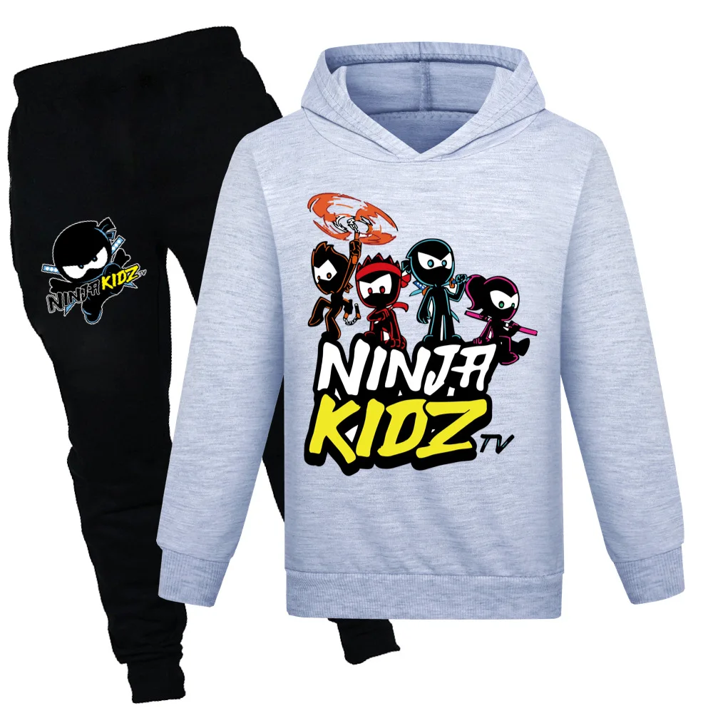 

Game NINJA KIDZ Clothing Set Kids Hoodies Sweatshirt+Jogger Pants Tracksuit Girls Tops Children Coat Baby Boys Streetwea