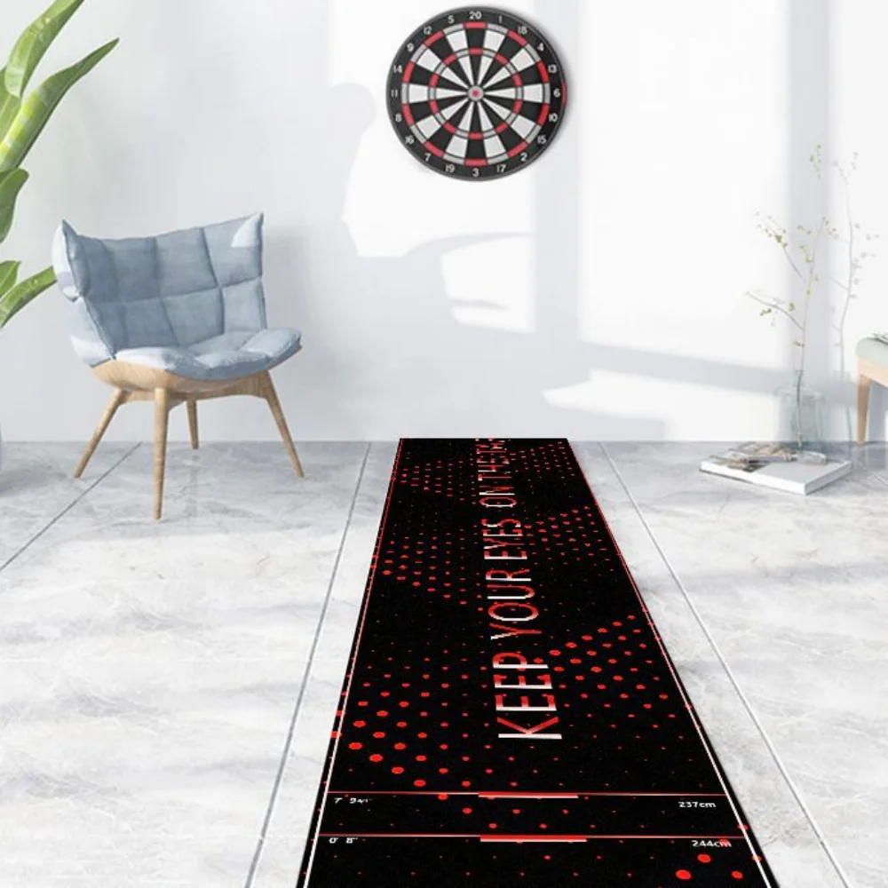 VIKAMA Professional Dart Mat Keep Your Eyes On The Target Throw Line Non-Slip Wear Resistant for Home Game Room