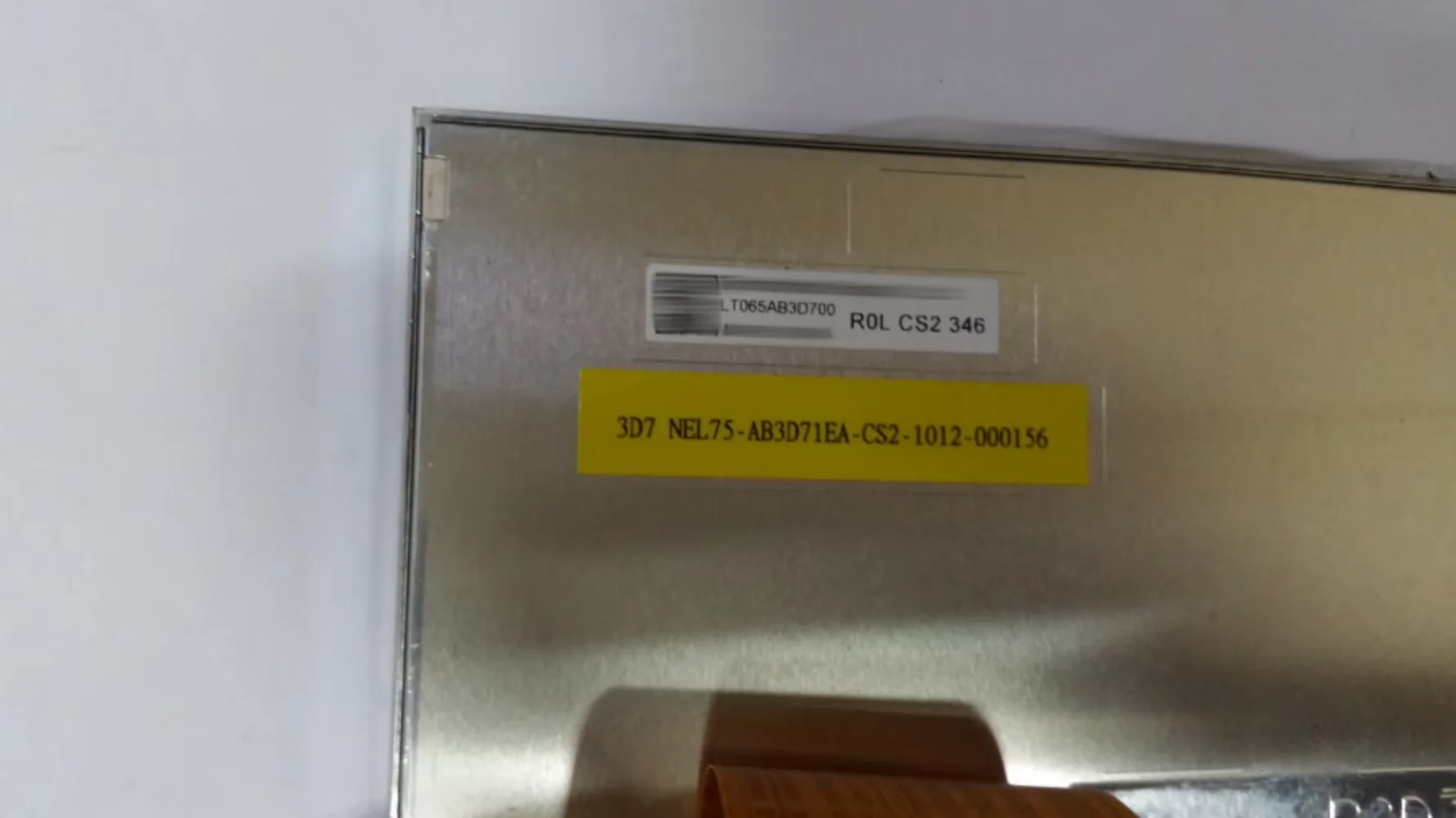 LT065AB3D700 Tela LCD original para carro de 6,5 polegadas