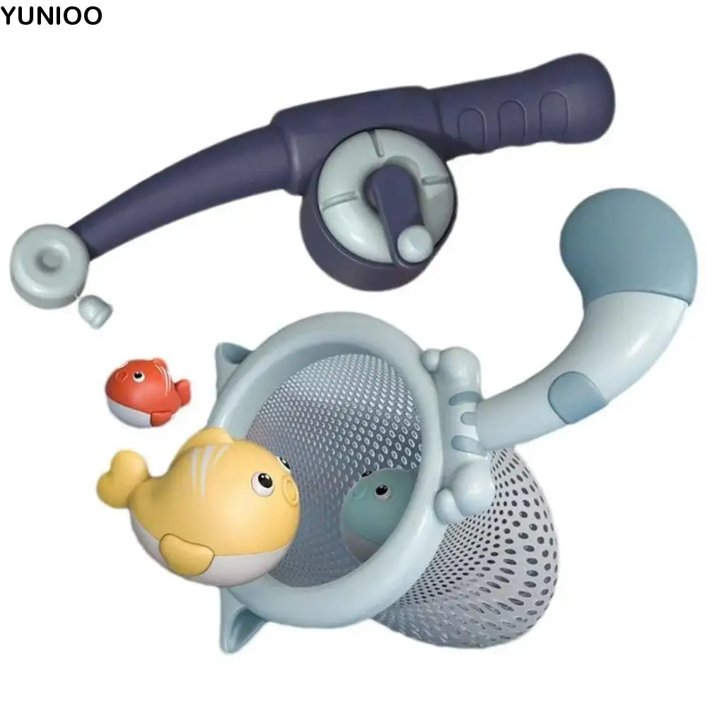 

Montessori Kids Fishing Game Sensory Interactive Fishing Rods Magnet Fishing Game Cartoon Sea Animals Pretend Play Bathtub Toy